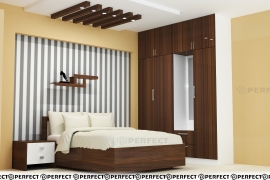 simple bed room interior kazhakkootam olive cresada flat,trivandrum,kerala1